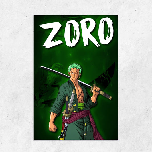 Zoro One Piece || Matte Finish Poster