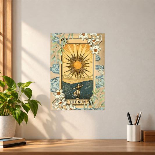Artistic The Sun Poster || Artistic Minimalist Wall Art