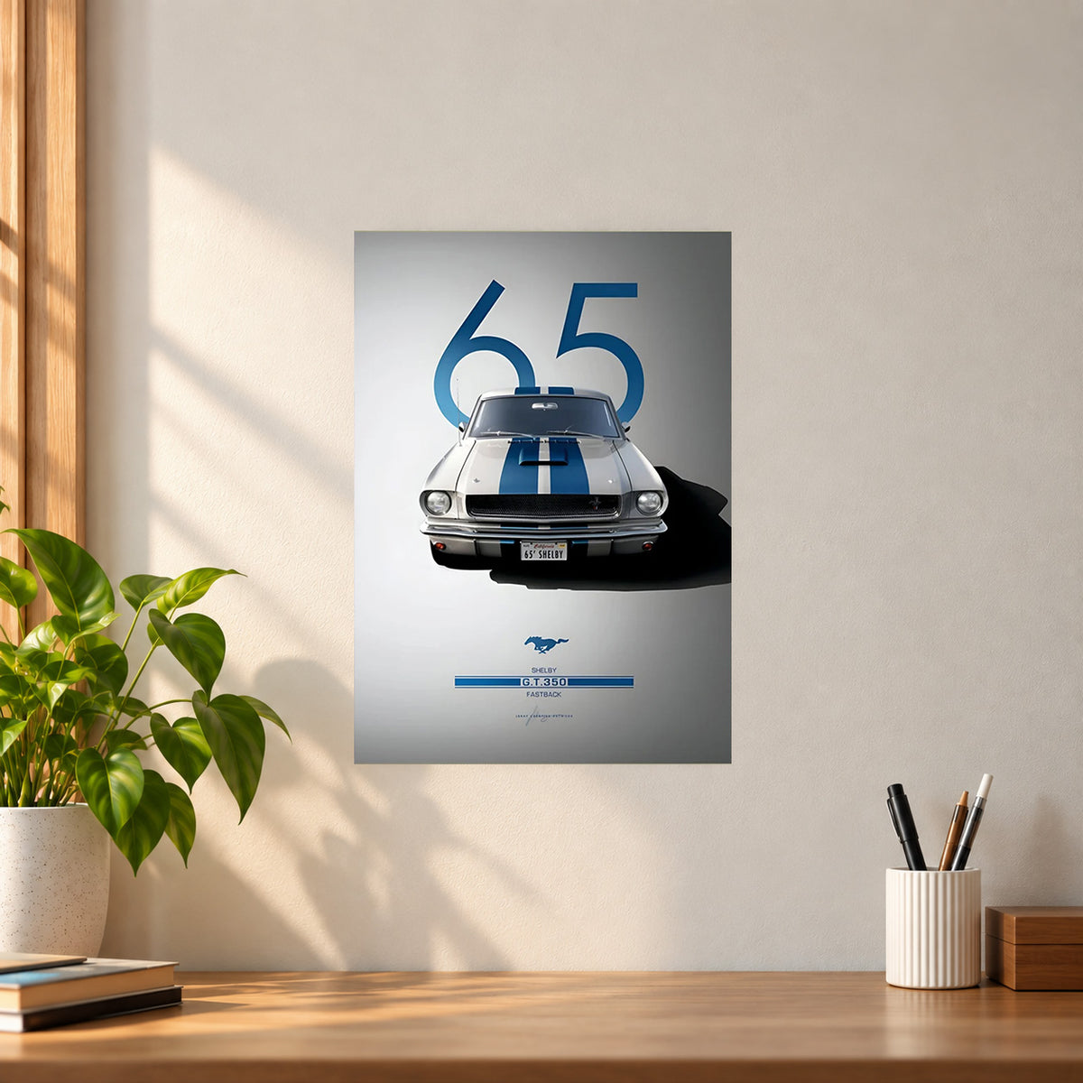 Car Ford Mustang GT 350 Poster || Muscle Car Wall Art