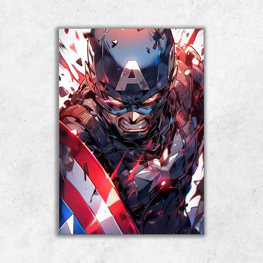Caption America || Matte Finish Poster