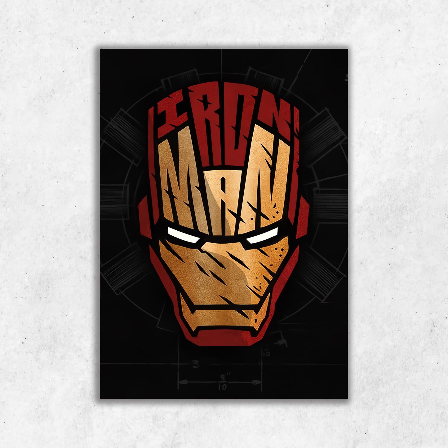 Iron Man Helmet || Matte Finish Poster
