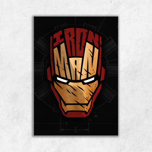 Iron Man Helmet || Matte Finish Poster