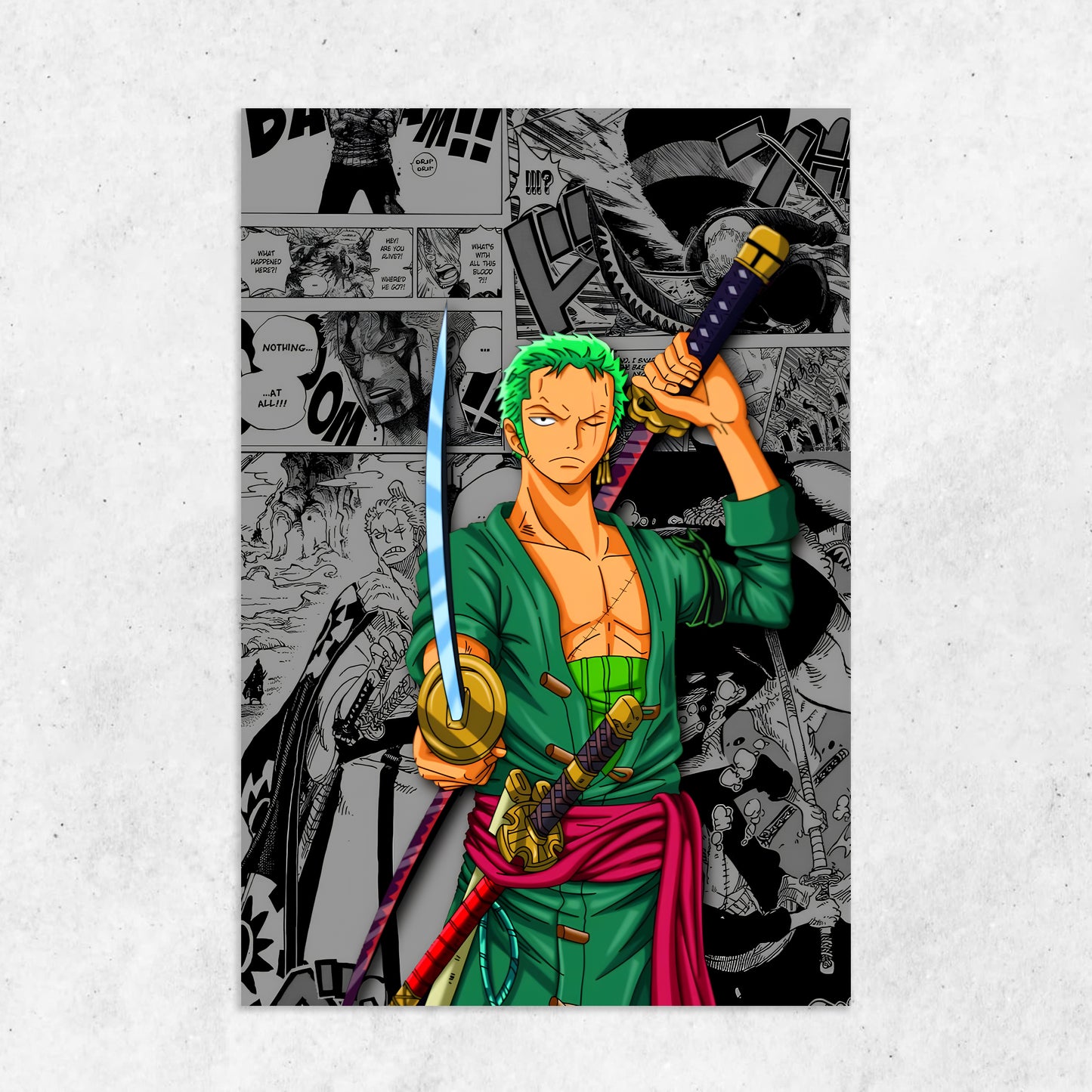 ZORO one Piece || Matte Finish Anime Poster