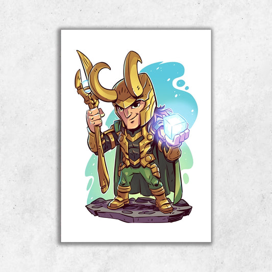 Illustration Loki || Matte Finish Poster
