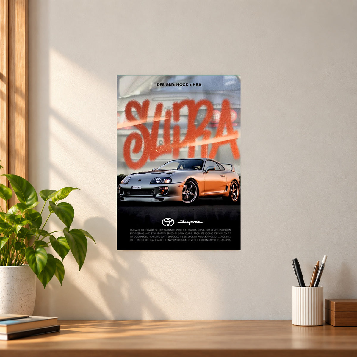 Car Supra Poster || JDM Sports Car Wall Art