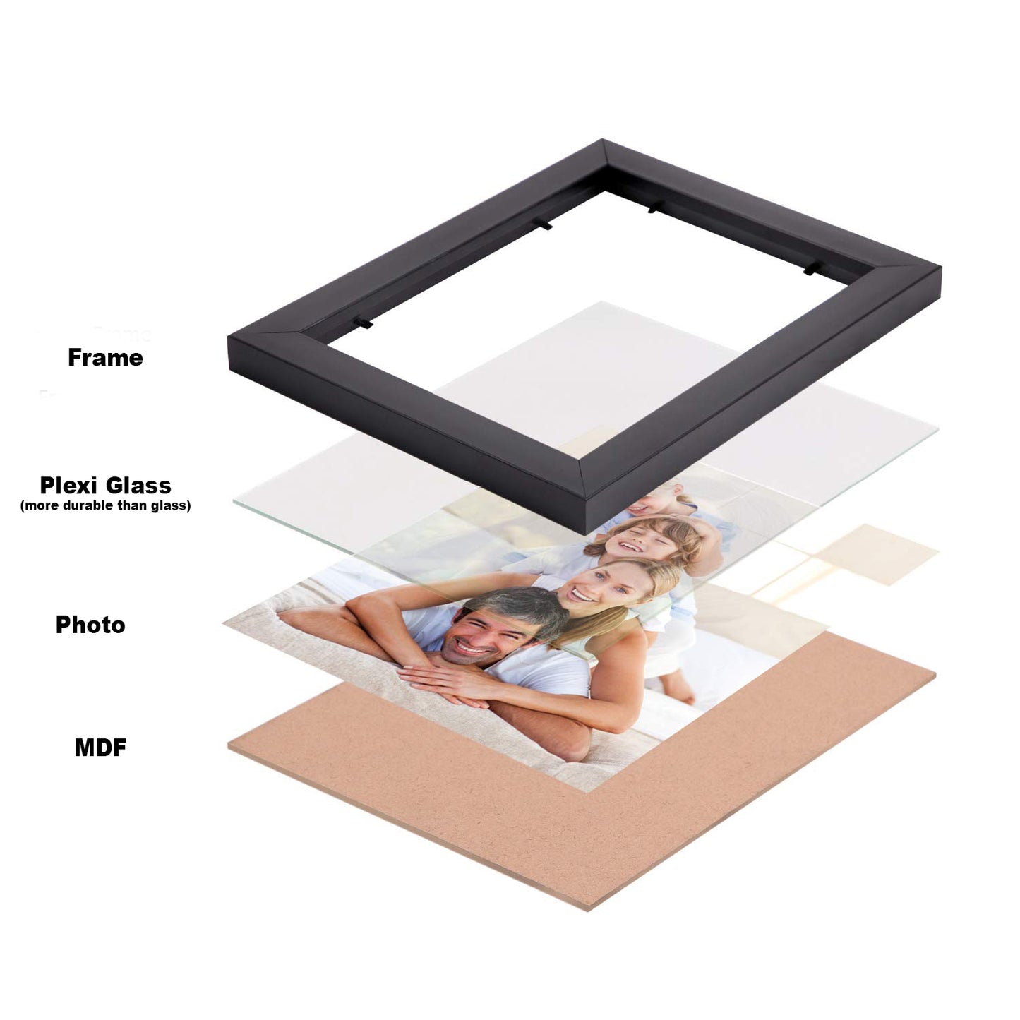 FRAME RANG Set of 10 Black Photo Frames (10 – 6x8 Inch) | Wall Photo Frame Set for Gallery Wall & Home Décor