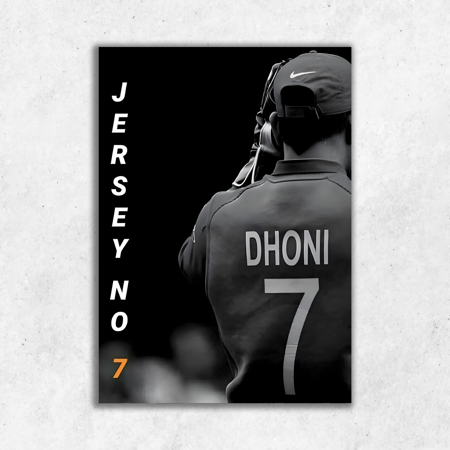 Jersey No 7 Dhoni || Matte Finish Poster
