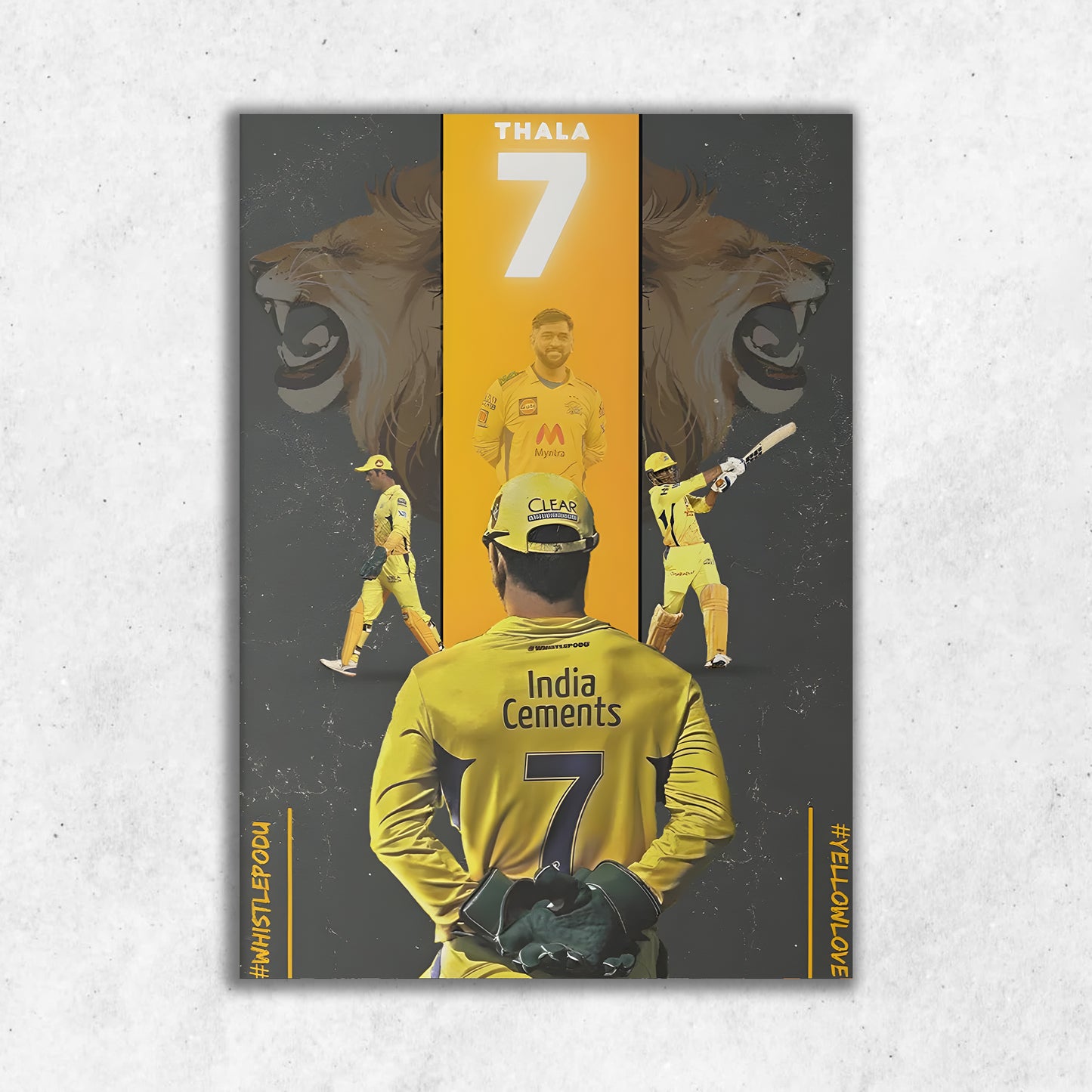 MS Dhoni || Matte Finish Poster