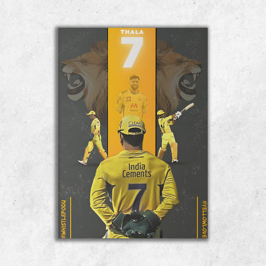 MS Dhoni || Matte Finish Poster