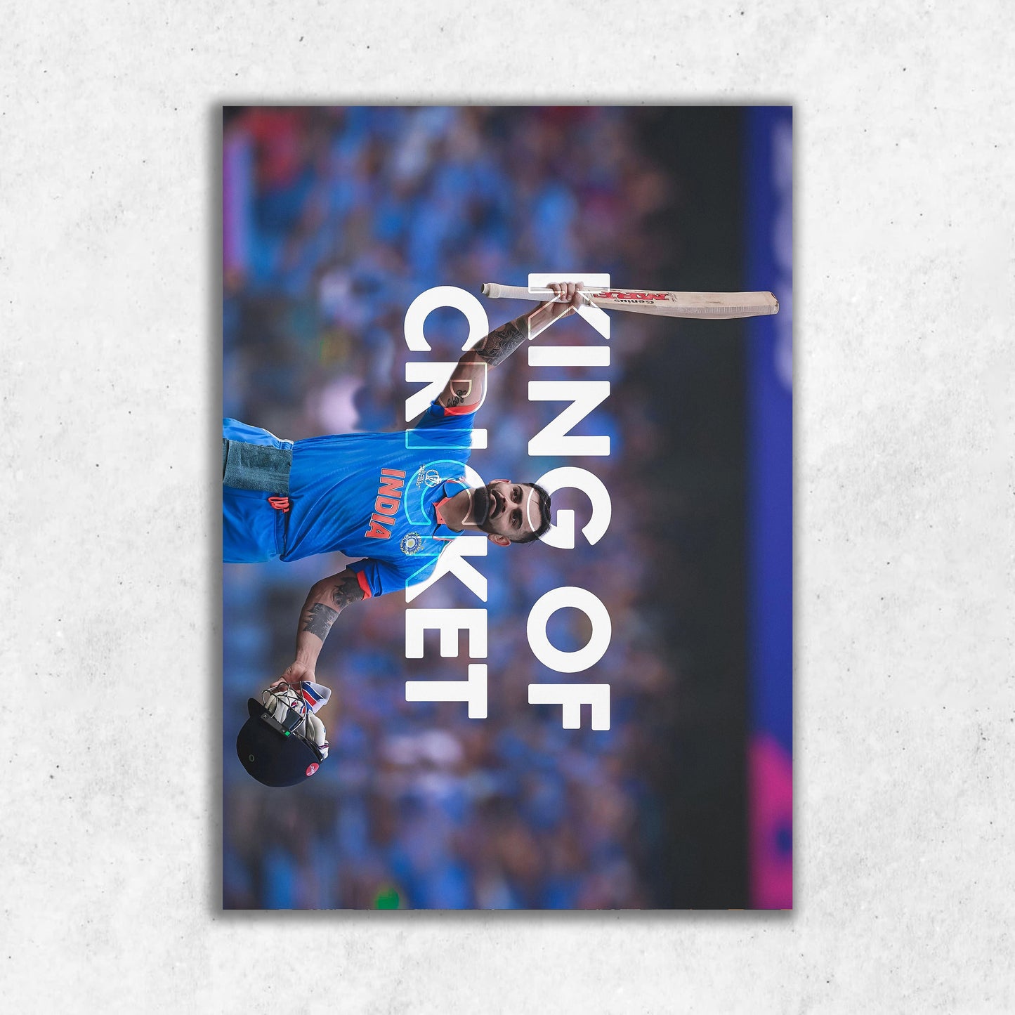 King Of Cricket Virat Kohli || Matte Finish Poster