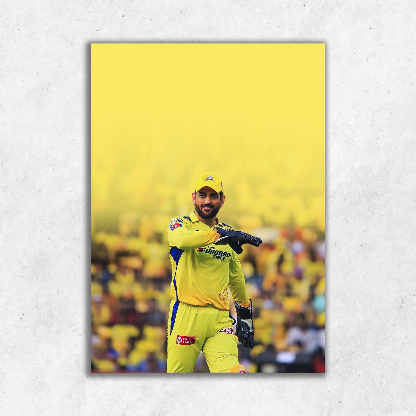 CSK MS Dhoni || Matte Finish Poster