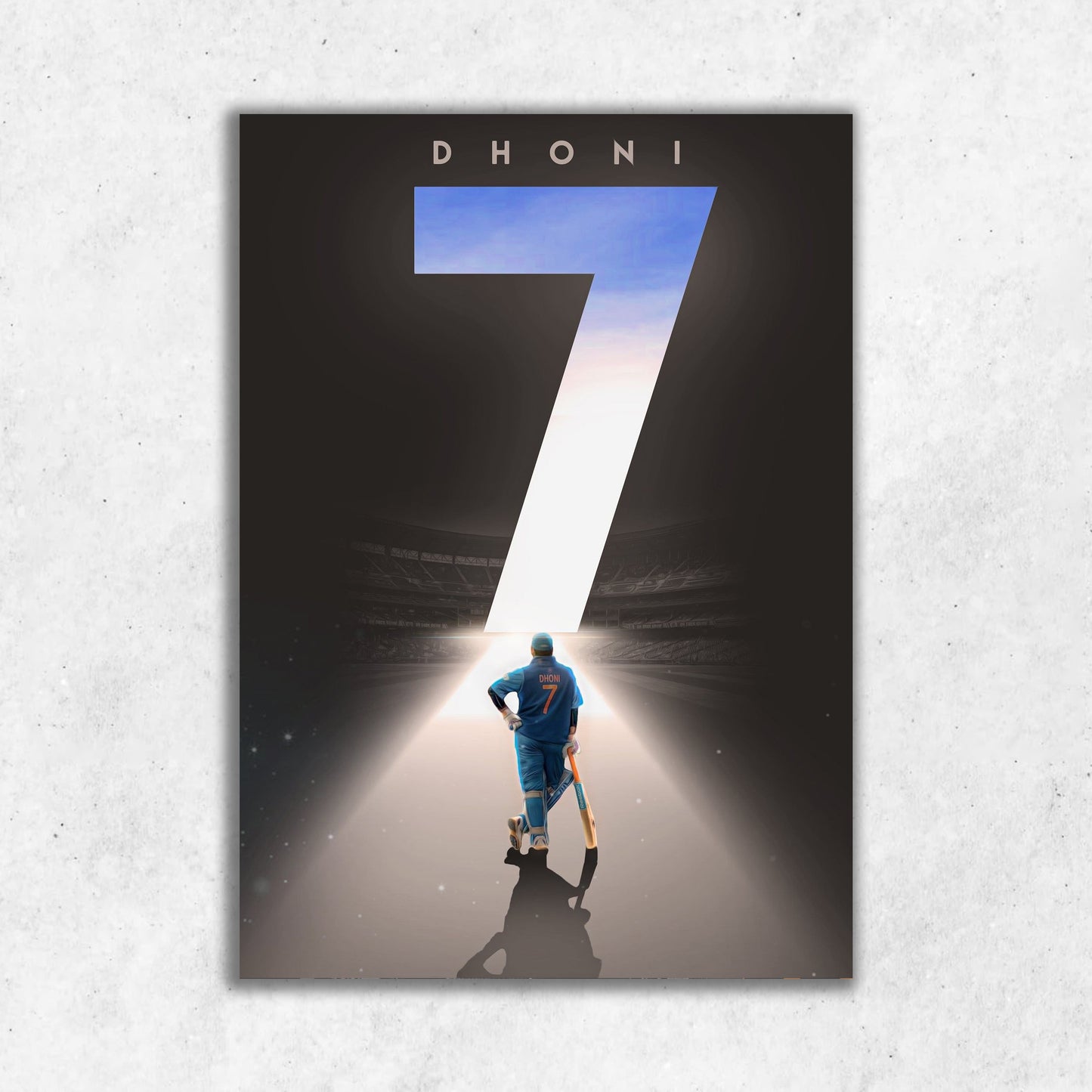 Dhoni 7 || Matte Finish Poster