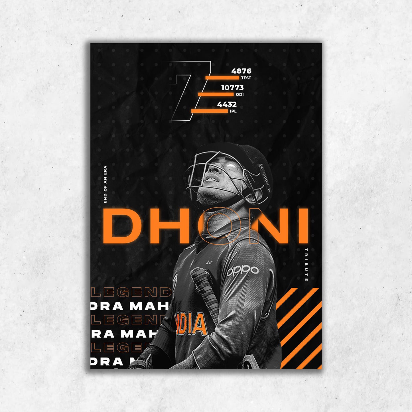 Dhoni || Matte Finish Poster