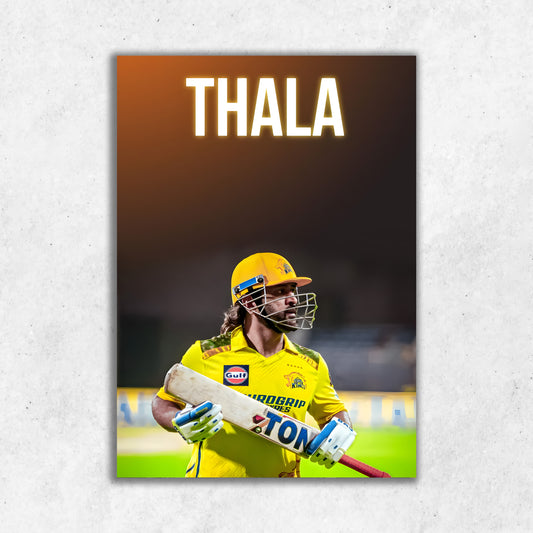 MS Dhoni Thala || Matte Finish Poster