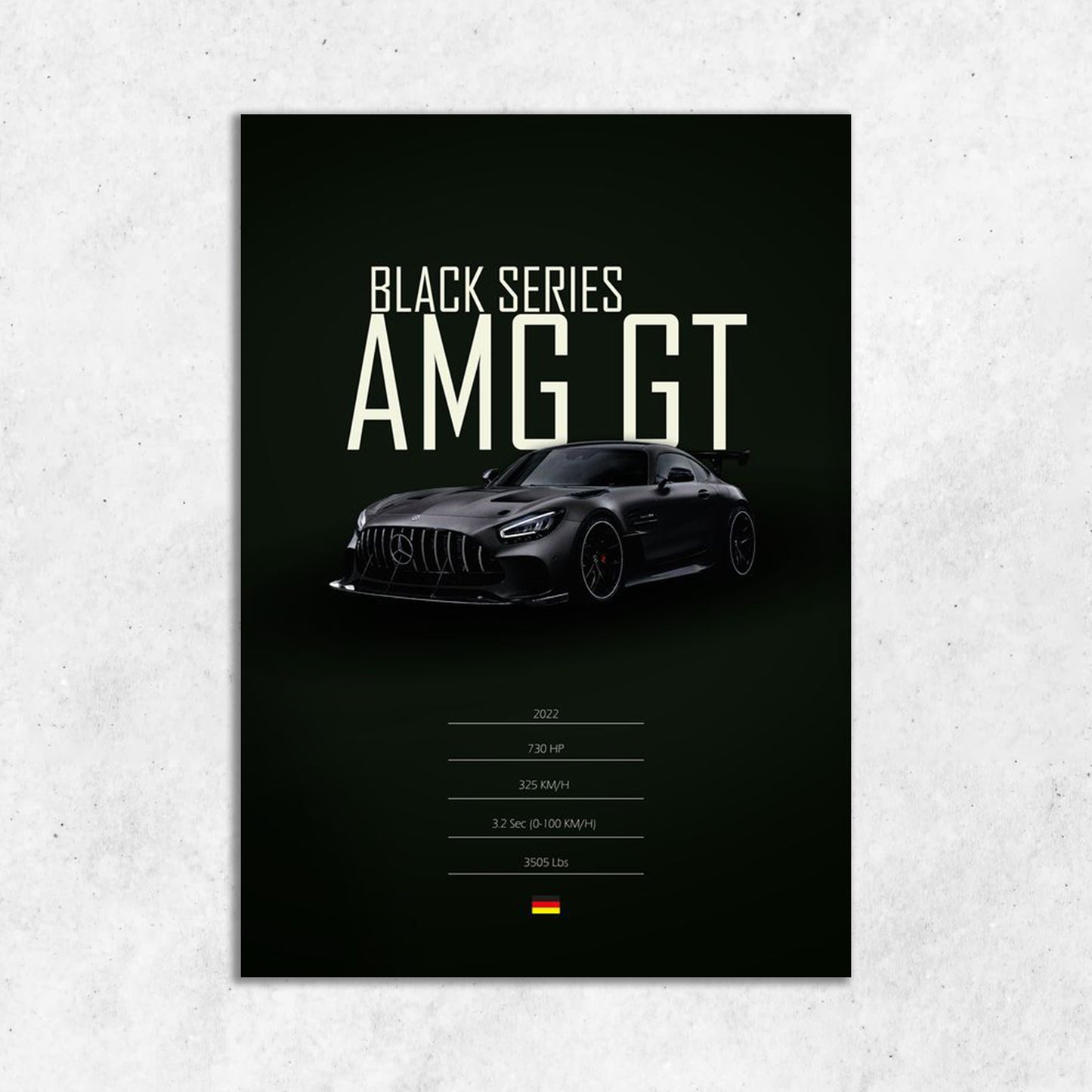 AMG GT || Matte Finish Poster