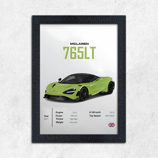 FRAME RANG McLaren 765LT Frame | Supercar Poster Frame Wall Art