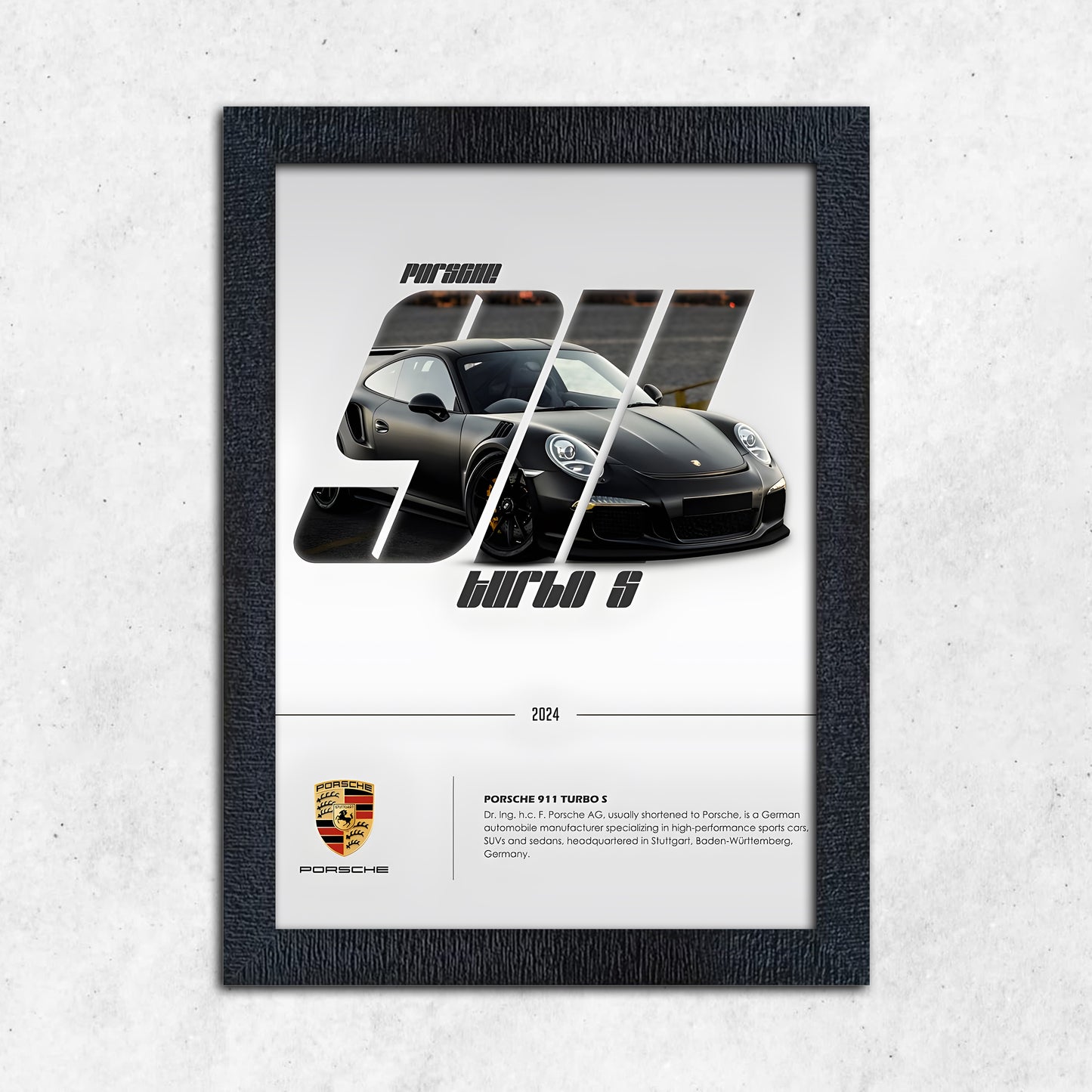 FRAME RANG Porsche 911 Frame | Classic Sports Car Poster Frame Wall Art
