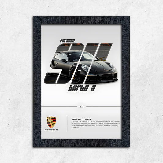 FRAME RANG Porsche 911 Frame | Classic Sports Car Poster Frame Wall Art