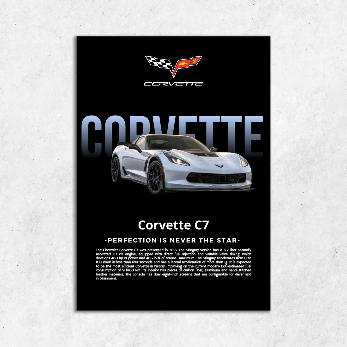 Corvette || Matte Finish Poster