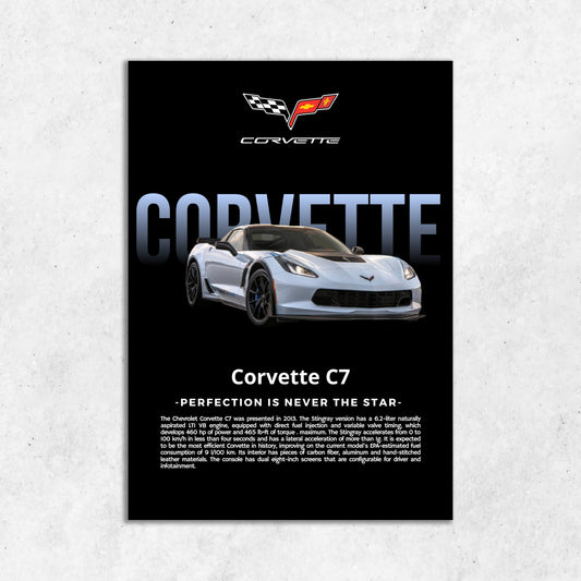 Corvette || Matte Finish Poster