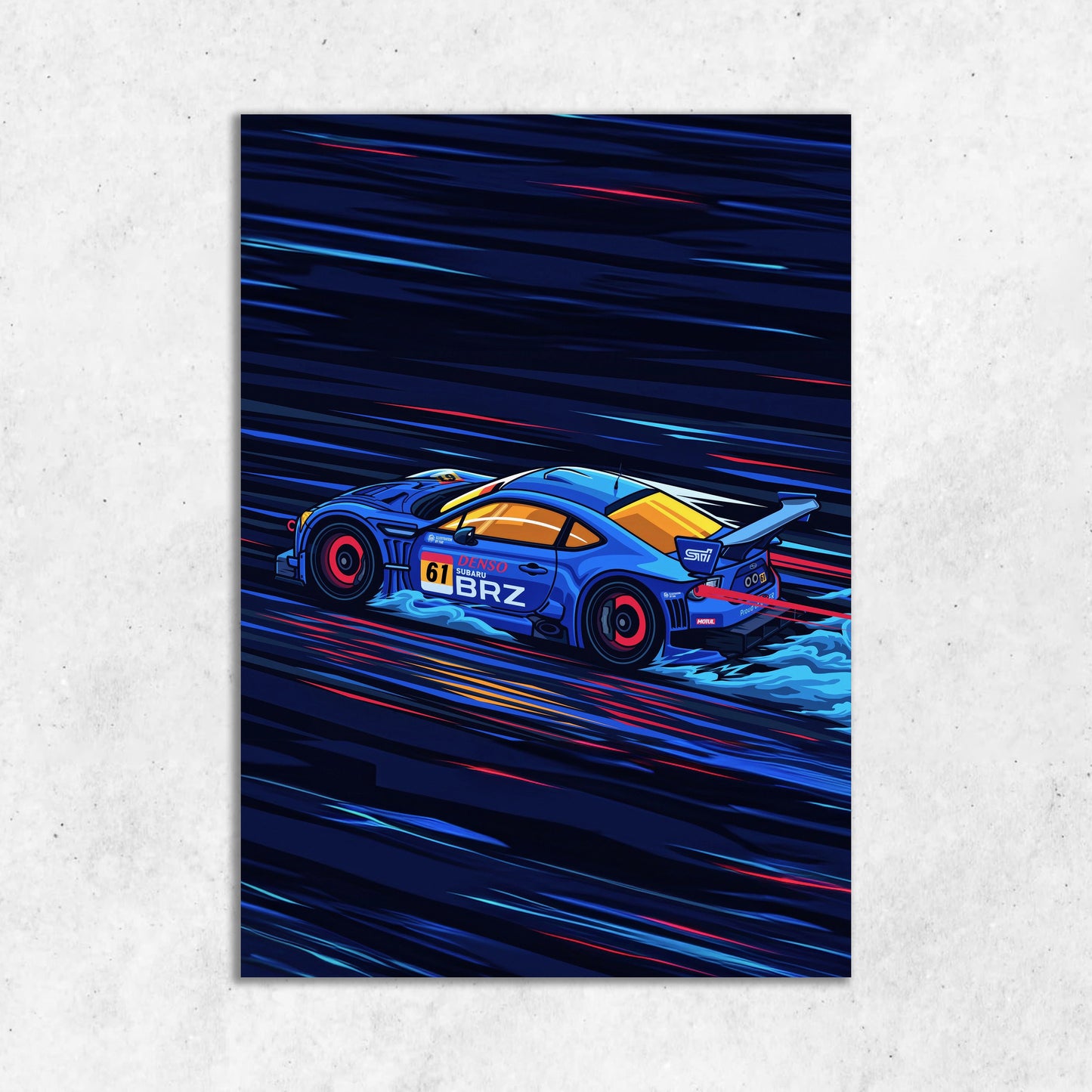 Porsche GT Illustration || Matte Finish Poster